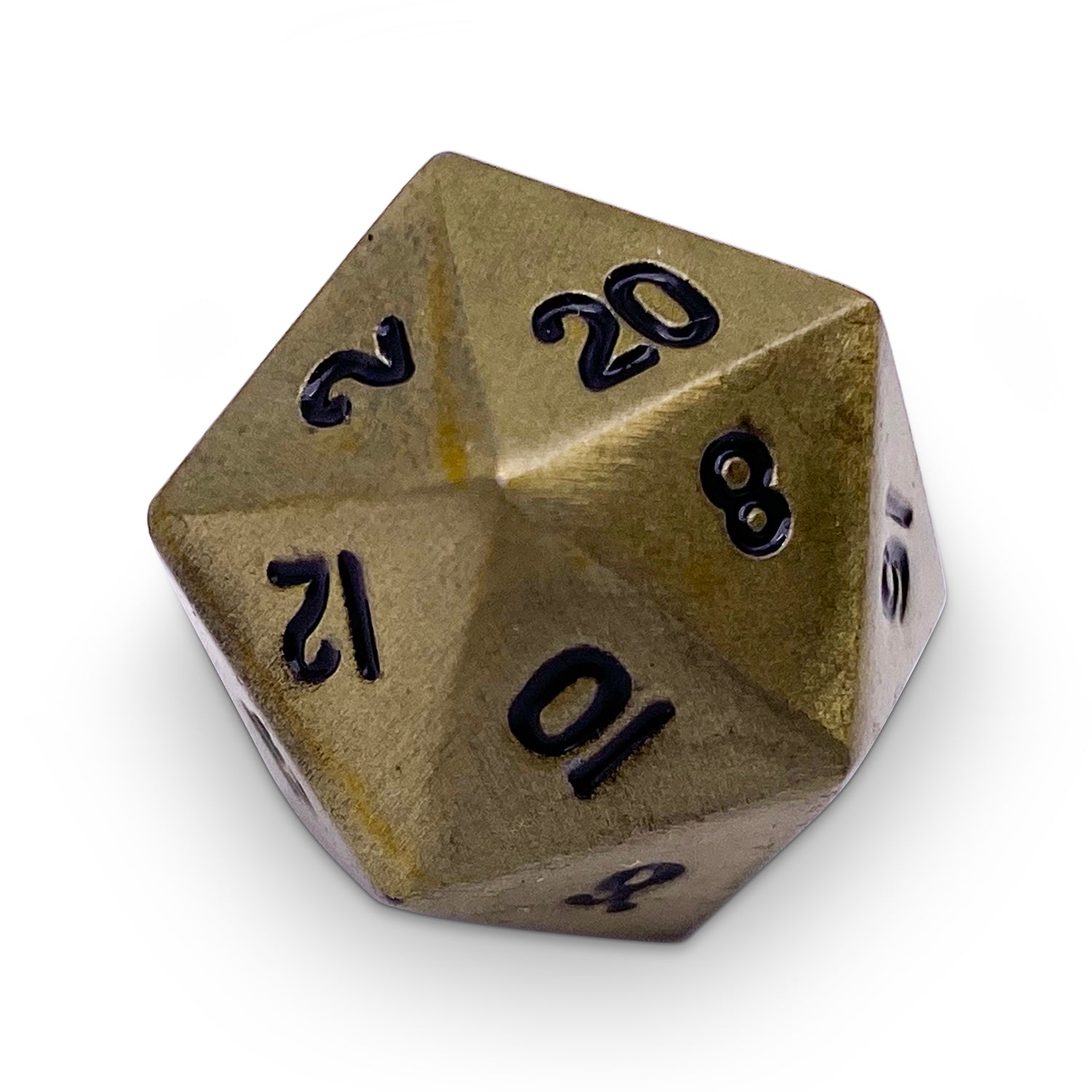 Single Alloy D20 in Bronze Dragon Scale by Norse Foundry