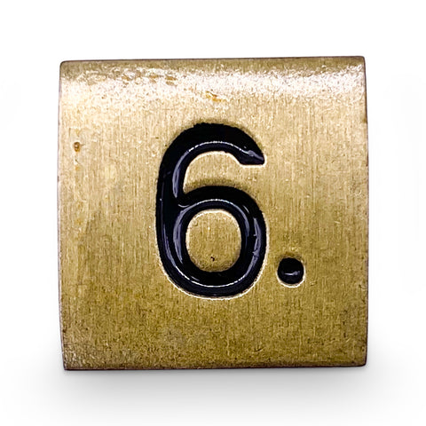 Single Alloy Metal D6 in Bronze Dragon Scale  by Norse Foundry
