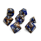 Bronzite Lapis Lazuli - 7 Piece RPG Set TruStone Dice-TruStone Dice-Norse Foundry-Gemstone Dice-Dungeons & Dragons Dice-Gem Dice-DnD Dice-Gaming Dice-Perfect for Tabletop RPGs-Dice Set