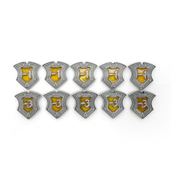 CCG Shield Tokens - Amber - 10 Pack