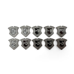 CCG Shield Tokens - Ebony - 10 Pack