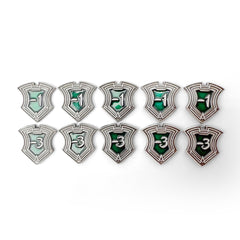 CCG  Shield Tokens - Emerald - 10 Pack
