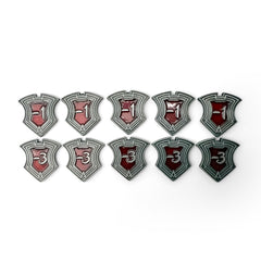 CCG  Shield Tokens - Ruby - 10 Pack