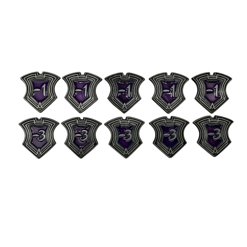 CCG Shield Tokens - Amethyst - 10 Pack