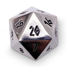 Chainmail Silver Metal Countdown Dice 25mm-Zinc Alloy Dice-Norse Foundry-dice-dungeons & dragons-dnd-dungeons & dragons-metal dice-d20-25mm