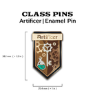 Class Pin - Artificer-Enamel Pin-Norse Foundry -D&D Enamel Pin-D&D Pin-Dungeons and Dragons Enamel Pin-D&D Accessories