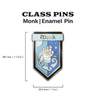Class Pin - Monk-Enamel Pin-Norse Foundry -D&D Enamel Pin-D&D Pin-Dungeons and Dragons Enamel Pin-D&D Accessories