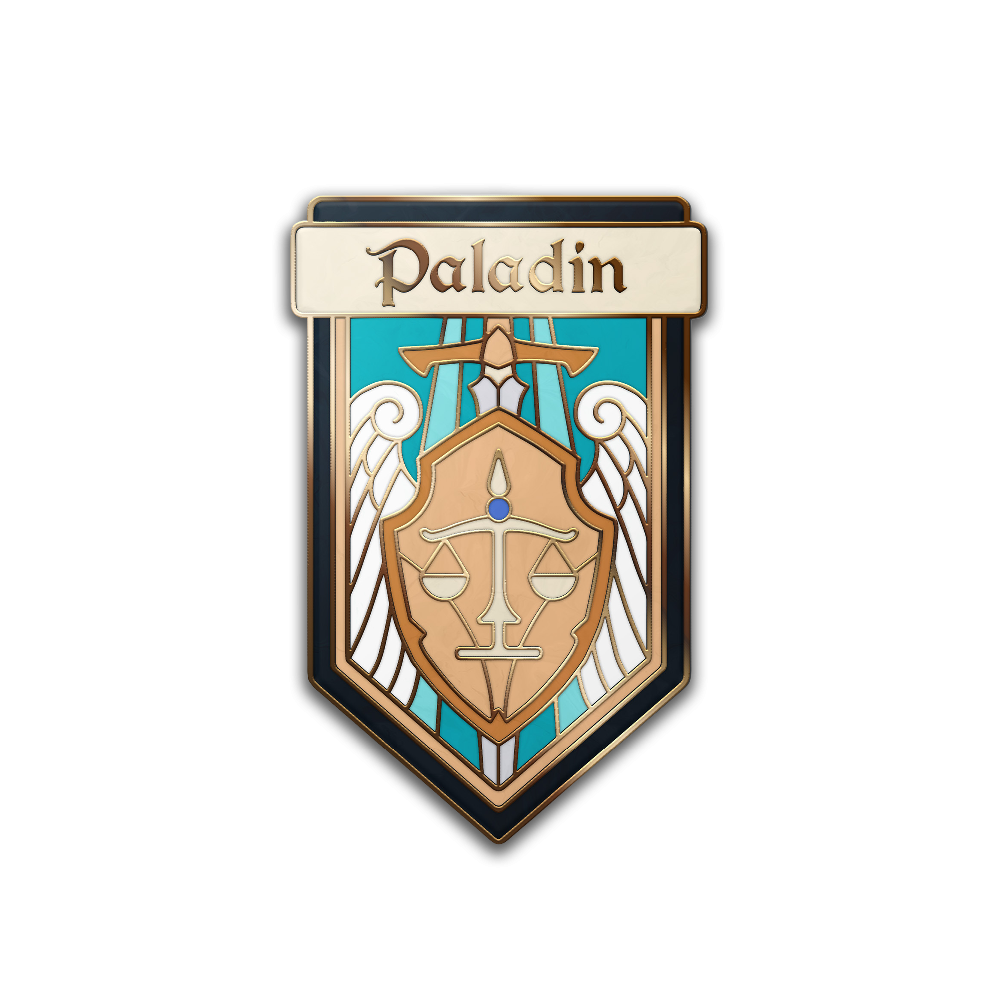 Class Pin - Paladin-Enamel Pin-Norse Foundry -D&D Enamel Pin-D&D Pin-Dungeons and Dragons Enamel Pin-D&D Accessories