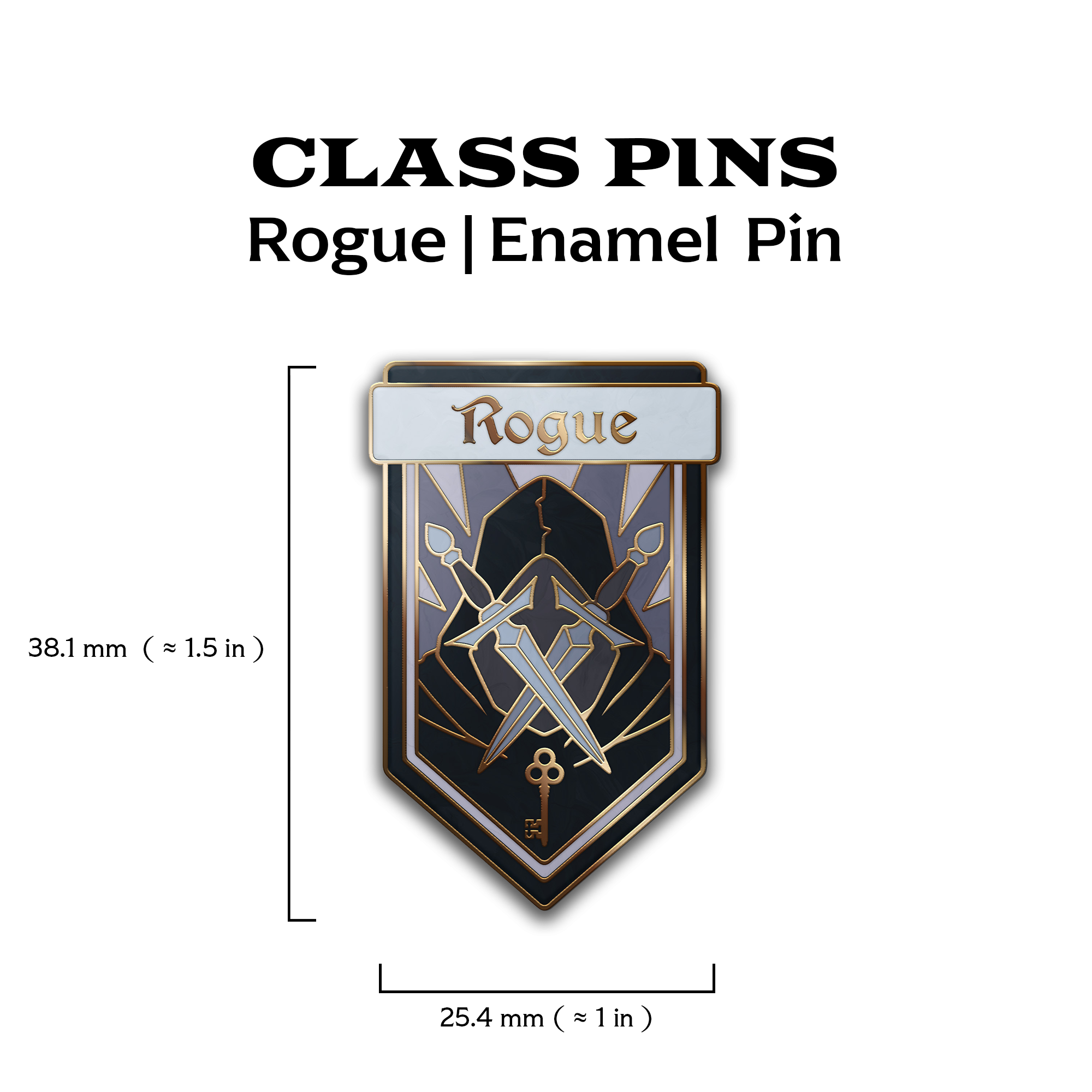 Class Pin - Rogue-Enamel Pin-Norse Foundry -D&D Enamel Pin-D&D Pin-Dungeons and Dragons Enamel Pin-D&D Accessories