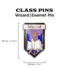Class Pin - Wizard-Enamel Pin-Norse Foundry -D&D Enamel Pin-D&D Pin-Dungeons and Dragons Enamel Pin-D&D Accessories