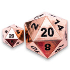Copper Still - Boulder® 45mm D20 Metal Dice-Zinc Alloy Dice-Norse Foundry-Norse Foundry-dungeons & dragons-d&d dice-rpg dice-d20-metal dice-d&d-45mm-oversize-boulder-perfect for tabletop rpgs