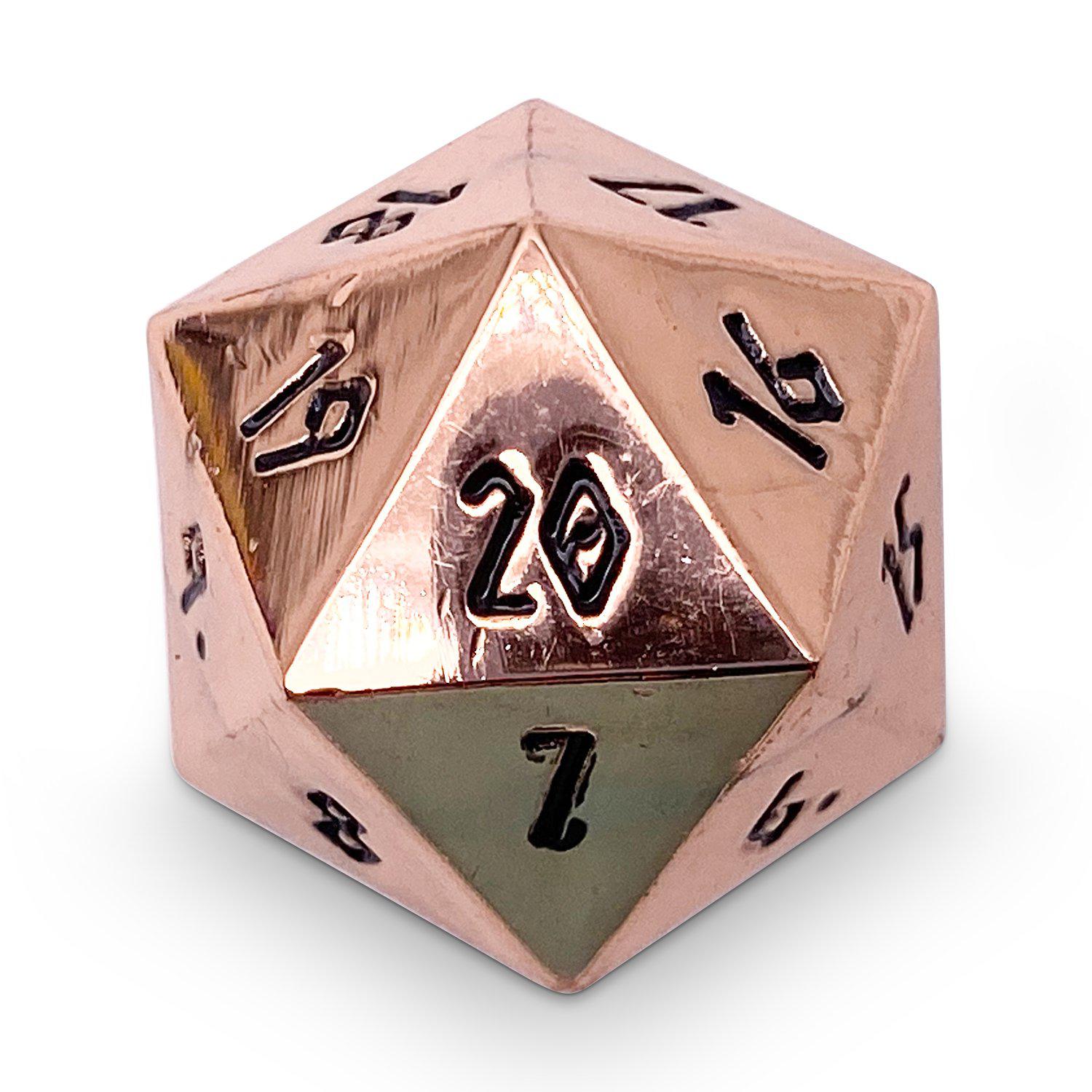 Copper Still Metal Countdown Dice 25mm-Zinc Alloy Dice-Norse Foundry-dice-dungeons & dragons-d&d-dungeons & dragons-metal dice-d20-25mm