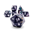 Court Jester - 7 Piece RPG Set 6063 Aluminum Wondrous Dice-Wondrous Dice | Set of 7-Norse Foundry-Norse Foundry-aluminum dice-dungeons & dragons-d&d dice set-rpg dice set-aluminum d&d dice set-d&d-lightweight-perfect for tabletop rpgs