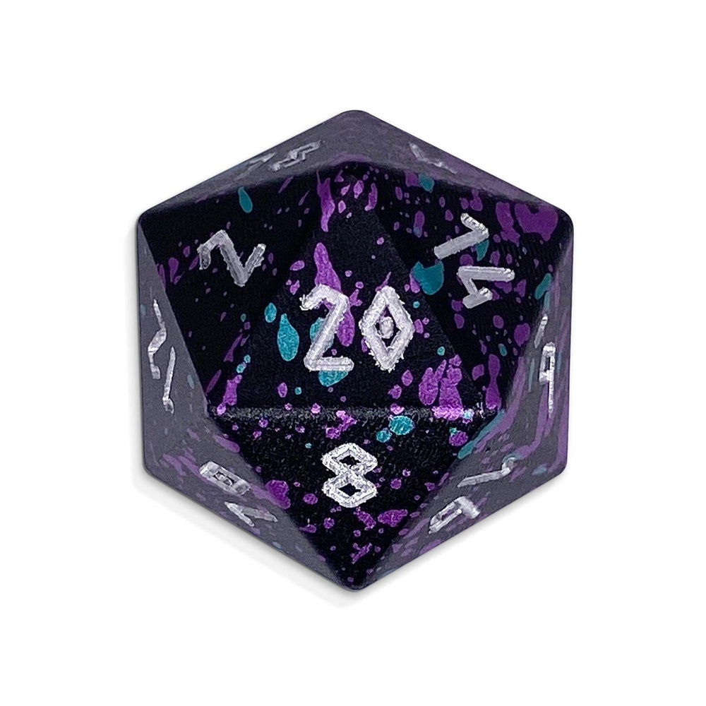 Court Jester - Single D20 6063 Aluminum Wondrous Dice
