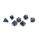 Crocodile Jasper - 7 Piece RPG Set Gemstone Dice-Gemstone Dice-Norse Foundry-Gemstone Dice-Dungeons & Dragons Dice-Gem Dice-DnD Dice-Gaming Dice-Perfect for Tabletop RPGs-Dice Set