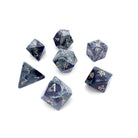 Crocodile Jasper - 7 Piece RPG Set Gemstone Dice-Gemstone Dice-Norse Foundry-Gemstone Dice-Dungeons & Dragons Dice-Gem Dice-DnD Dice-Gaming Dice-Perfect for Tabletop RPGs-Dice Set