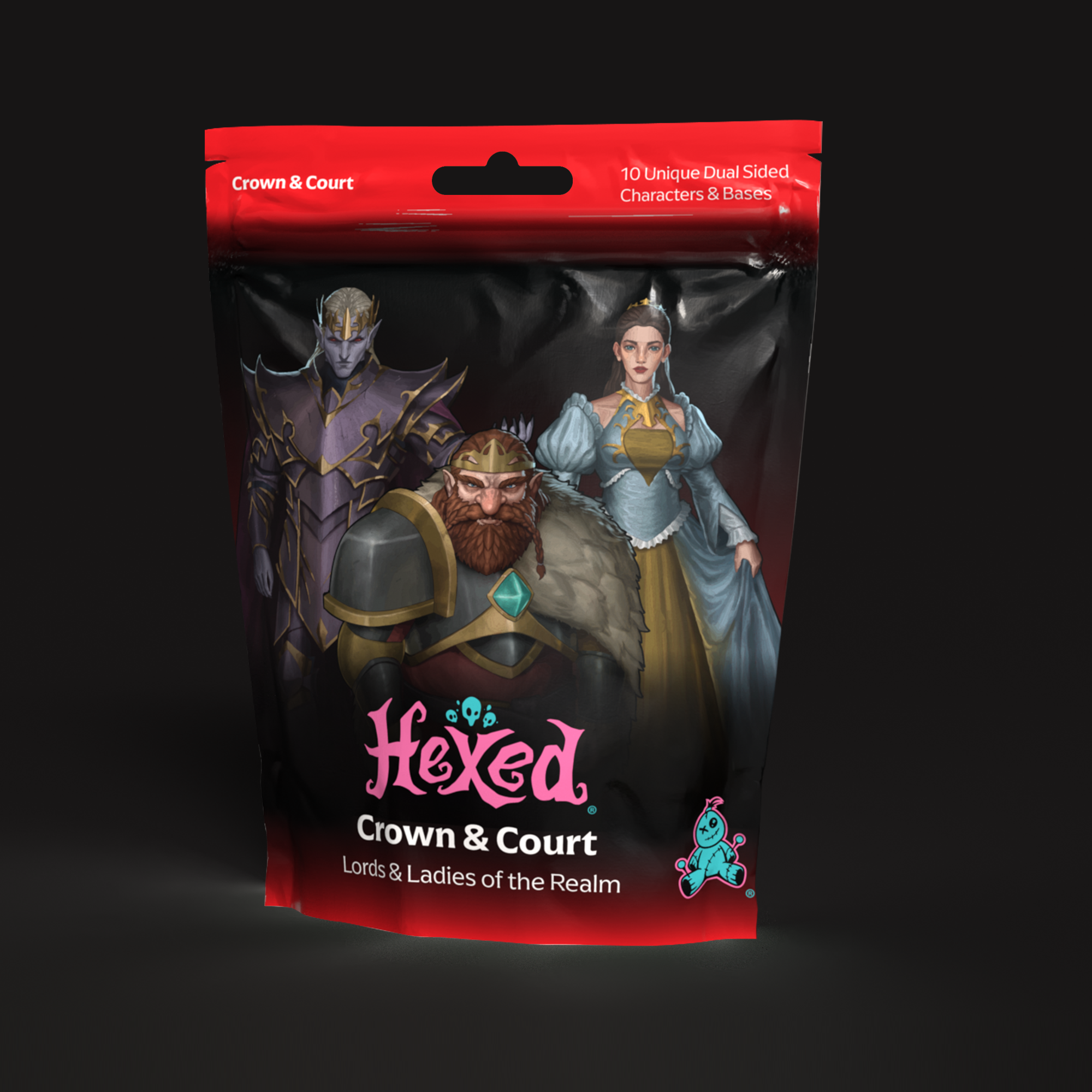 Crown & Court Acrylic Encounter Token – Hexed Ink
