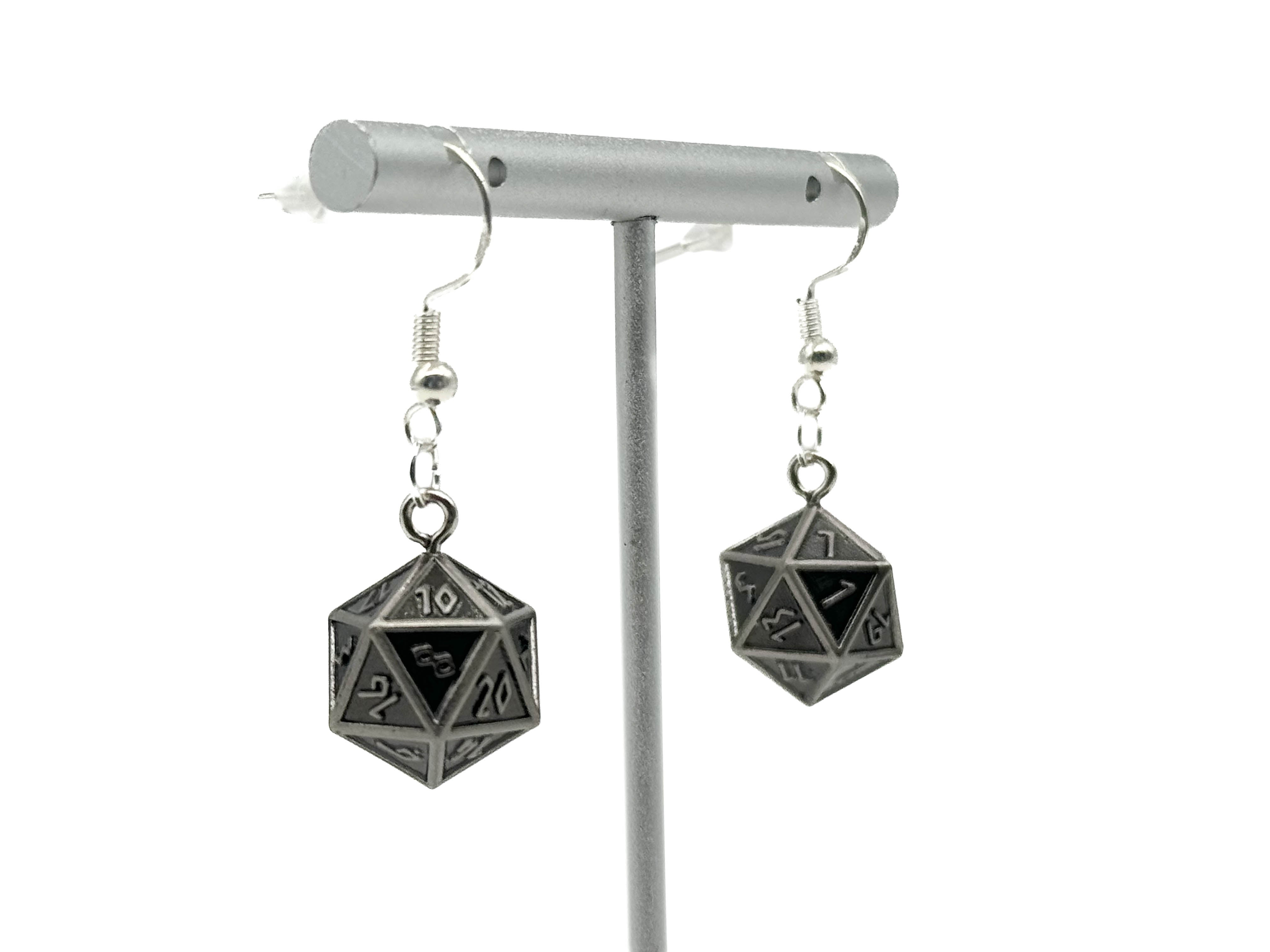 Cursed Blade - Ioun Stone D20 Dice Earrings by Norse Foundry-Earrings-Norse Foundry-dungeons and dragons-dnd-dungeons & dragons-earrings-d&d accessories-dice earrings- d20 earrings