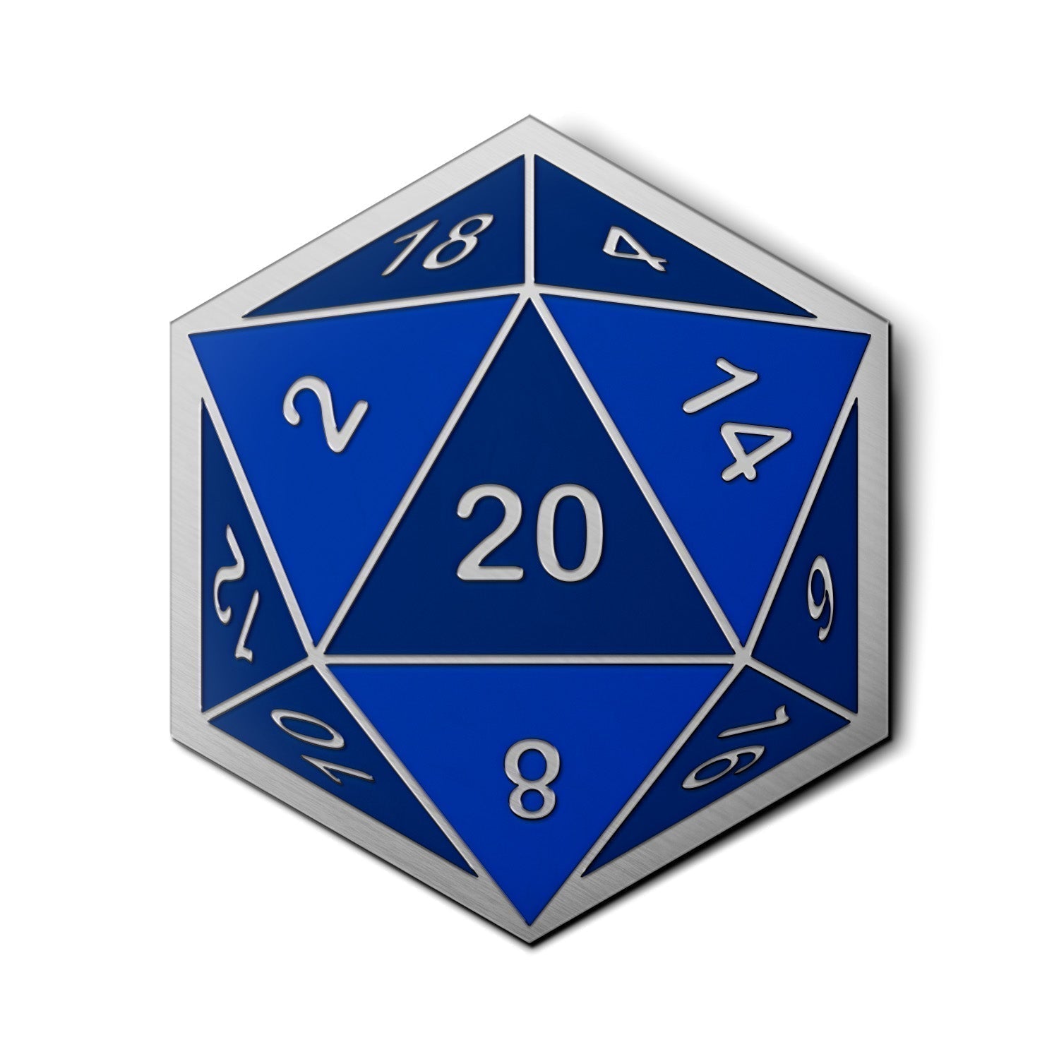 D20 Dice Die - Hard Enamel Adventure Dice Pin Metal by Norse Foundry-Pins-Norse Foundry-D&D Enamel Pin-D&D Pin-Dungeons and Dragons Enamel Pin-DnD Accessories
