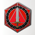 D20 Sword Spinner Pin - Hard Enamel Adventure Dice Pin Metal by Norse Foundry-Pins-Norse Foundry-D&D Enamel Pin-D&D Pin-Dungeons and Dragons Enamel Pin-DnD Accessories