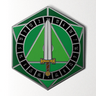 D20 Sword Spinner Pin - Hard Enamel Adventure Dice Pin Metal by Norse Foundry-Pins-Norse Foundry-D&D Enamel Pin-D&D Pin-Dungeons and Dragons Enamel Pin-DnD Accessories