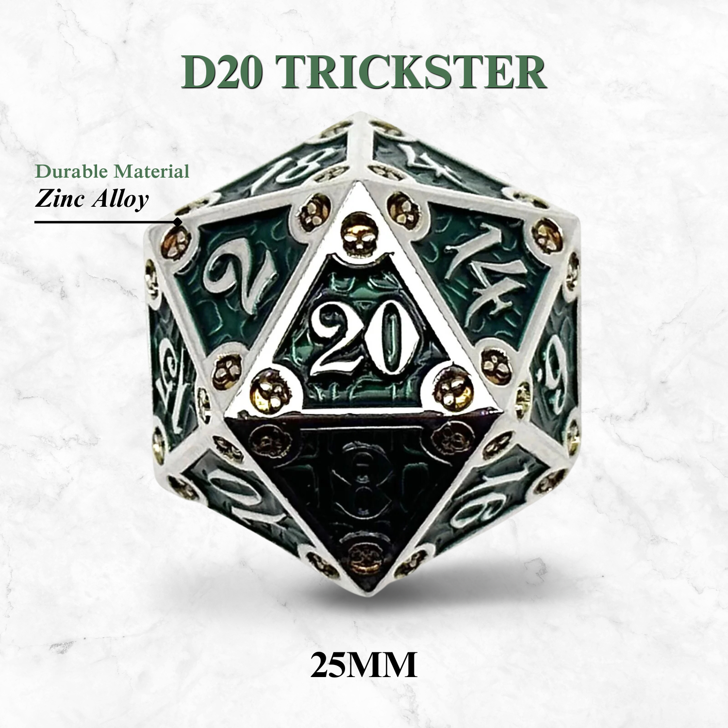 Dungeon Delve Runestones™ - 25mm D20 - Trickster