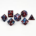 Dark Circus - 7 Piece RPG 6063 Aluminum Wondrous Dice-Wondrous Dice | Set of 7-Norse Foundry-Norse Foundry-aluminum dice-dungeons & dragons-d&d dice set-rpg dice set-aluminum d&d dice set-d&d-lightweight-perfect for tabletop rpgs