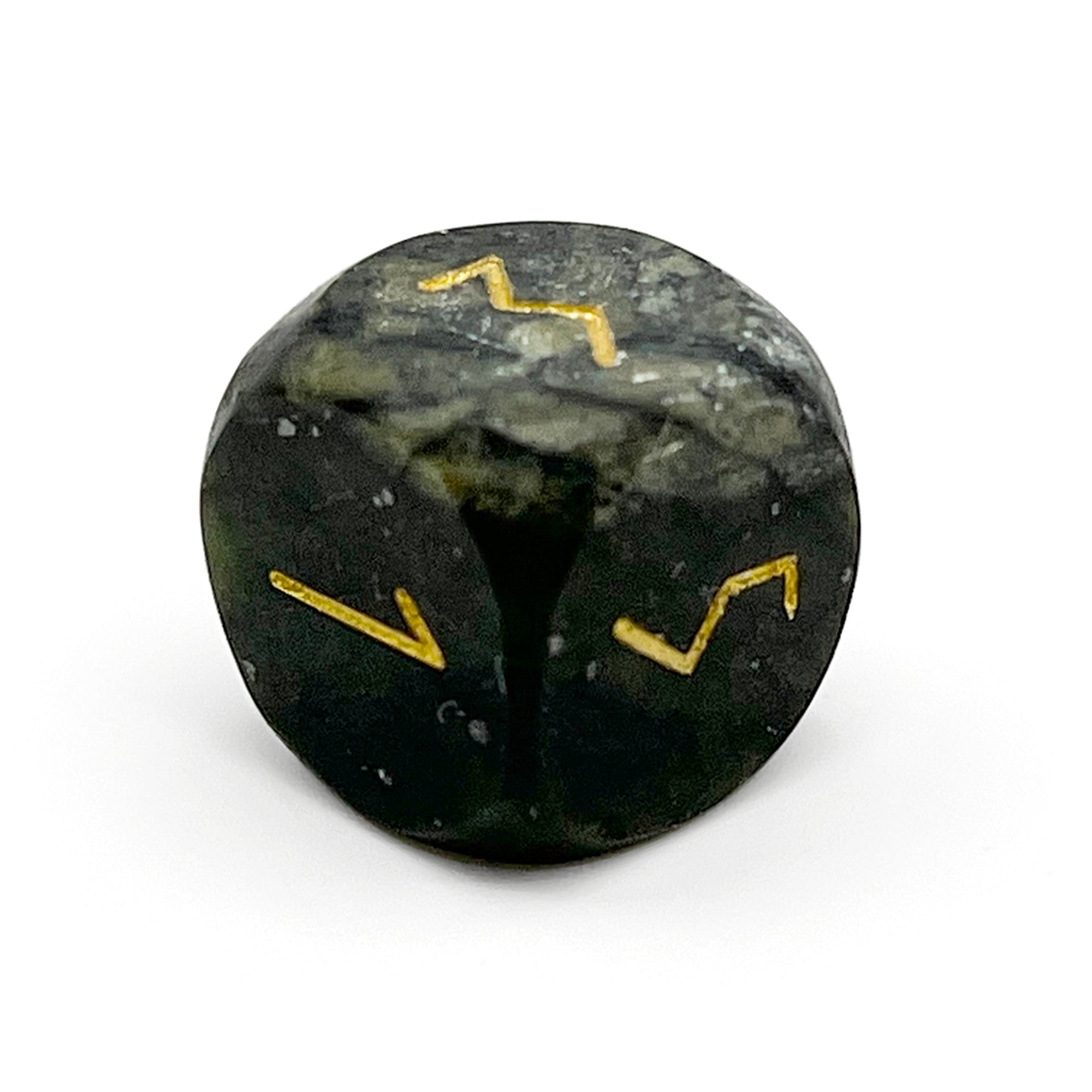 Dark Jade - Single D6 TruStone Dice-TruStone Dice-Norse Foundry-Gemstone Dice-Dungeons and Dragons Dice-Gem Dice DND Dice-Gaming Dice-Perfect for Tabletop RPGs-D6