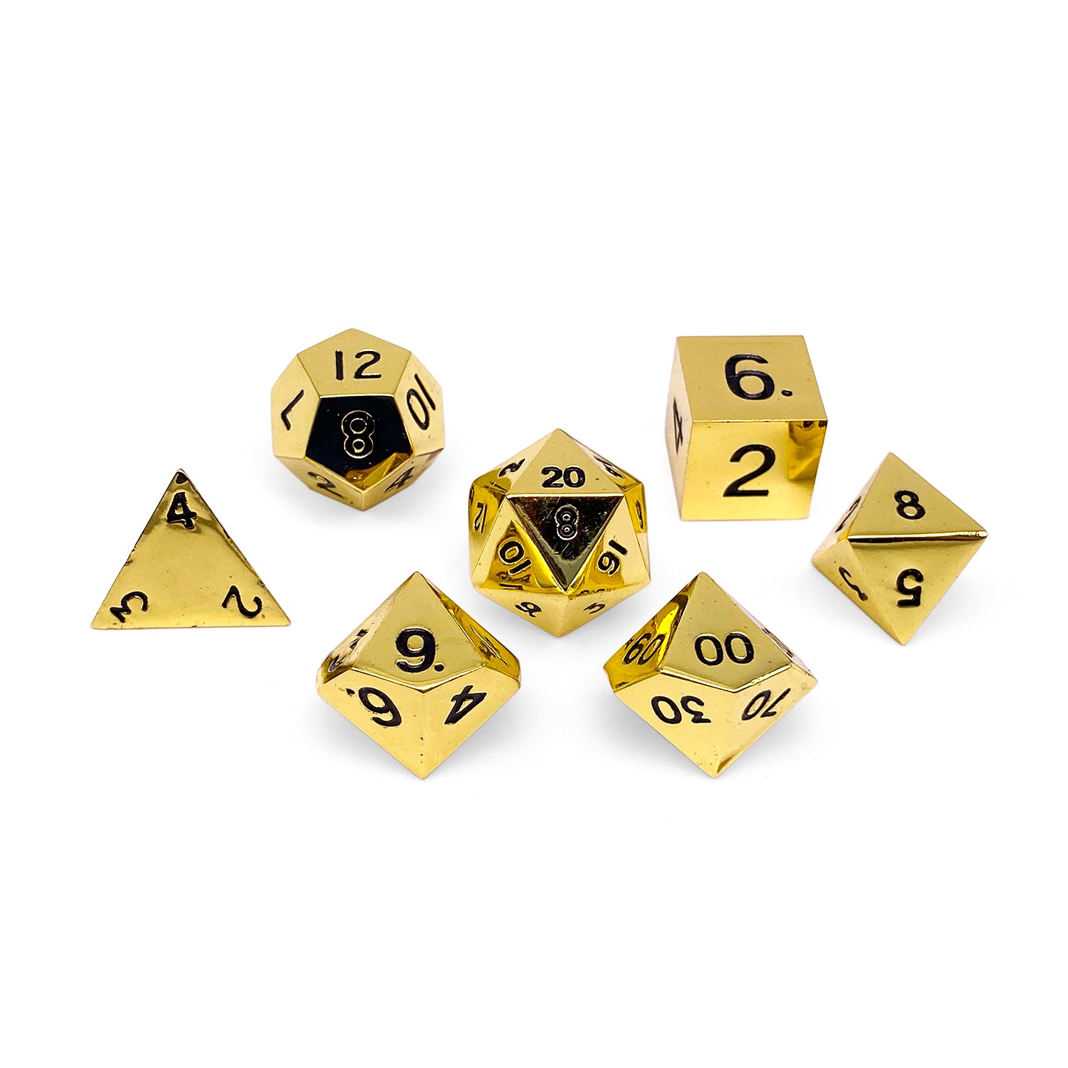 Dead Man's Gold - 7 Piece Metal D&D & RPGs Dice Set-Zinc Alloy Dice-Norse Foundry-Norse Foundry-dungeons & dragons-d&d dice set-rpg dice set-d20-metal dice set-d&d-perfect for tabletop rpgs