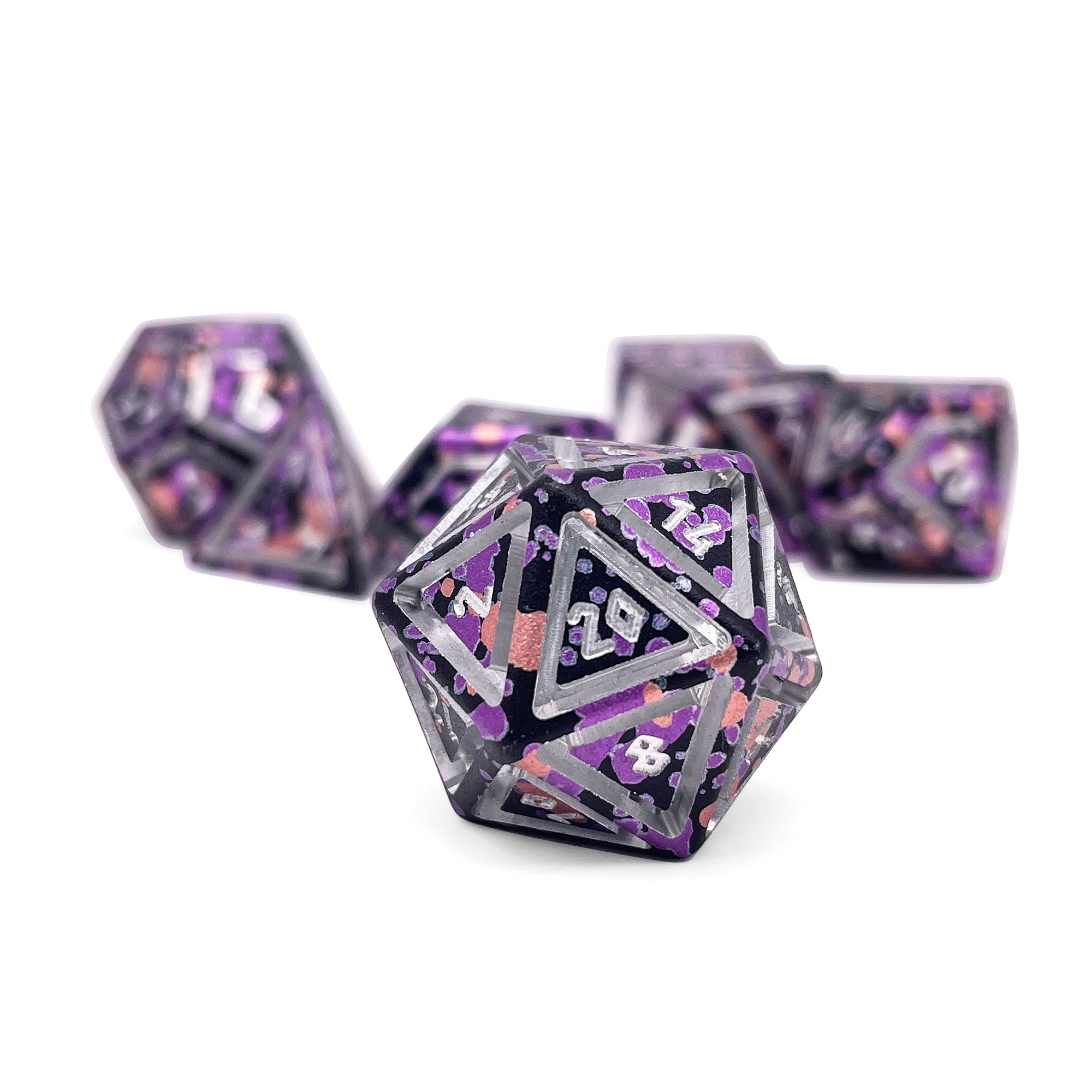 Death Knight - Nimbus™ 7 Piece RPG Set 6063 Aluminum Wondrous Dice