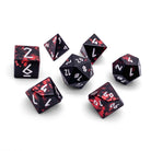 Demon's Blood - 7 Piece RPG Set 6063 Aluminum Wondrous Dice-Wondrous Dice | Set of 7-Norse Foundry-Norse Foundry-aluminum dice-dungeons & dragons-d&d dice set-rpg dice set-aluminum d&d dice set-d&d-lightweight-perfect for tabletop rpgs