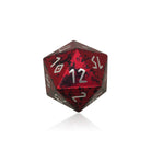 Demon's Blood - Boulder® 55mm 6063 Aluminum Wondrous Dice-Dice-Norse Foundry-Norse Foundry-aluminum dice-dungeons & dragons-d&d dice-rpg dice-d20-d&d-55mm-oversize-boulder-perfect for tabletop rpgs