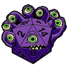 DieHolder / Eye Tyrant - Hard Enamel Adventure Dice Pin Metal by Norse Foundry-Pins-Norse Foundry-D&D Enamel Pin-D&D Pin-Dungeons and Dragons Enamel Pin-DnD Accessories