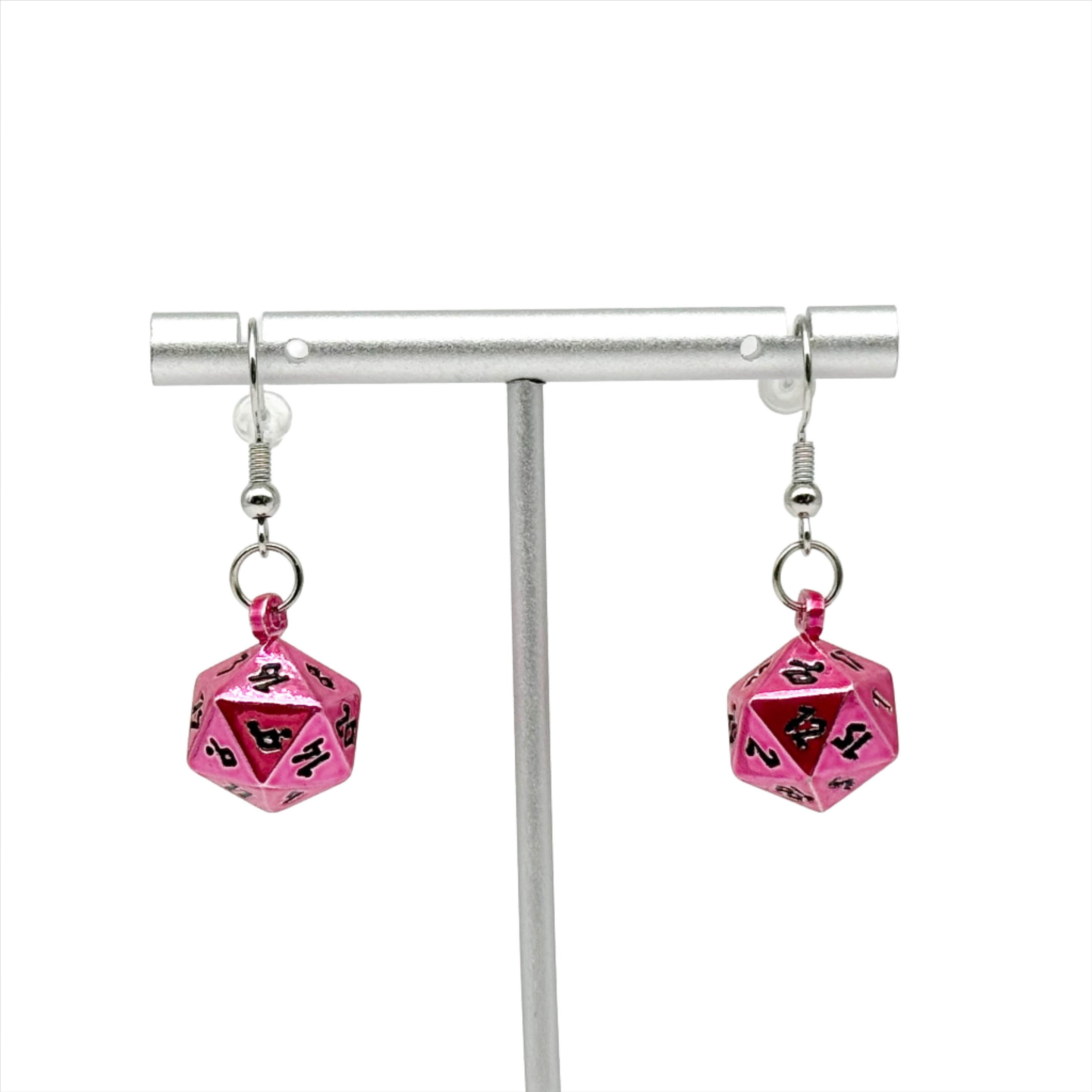 Dissonant Whispers - Ioun Stone D20 Dice Earrings by Norse Foundry-Norse Foundry-Norse Foundry-dungeons and dragons-dnd-dungeons & dragons-earrings-dnd accessories-dice earrings- d20 earrings