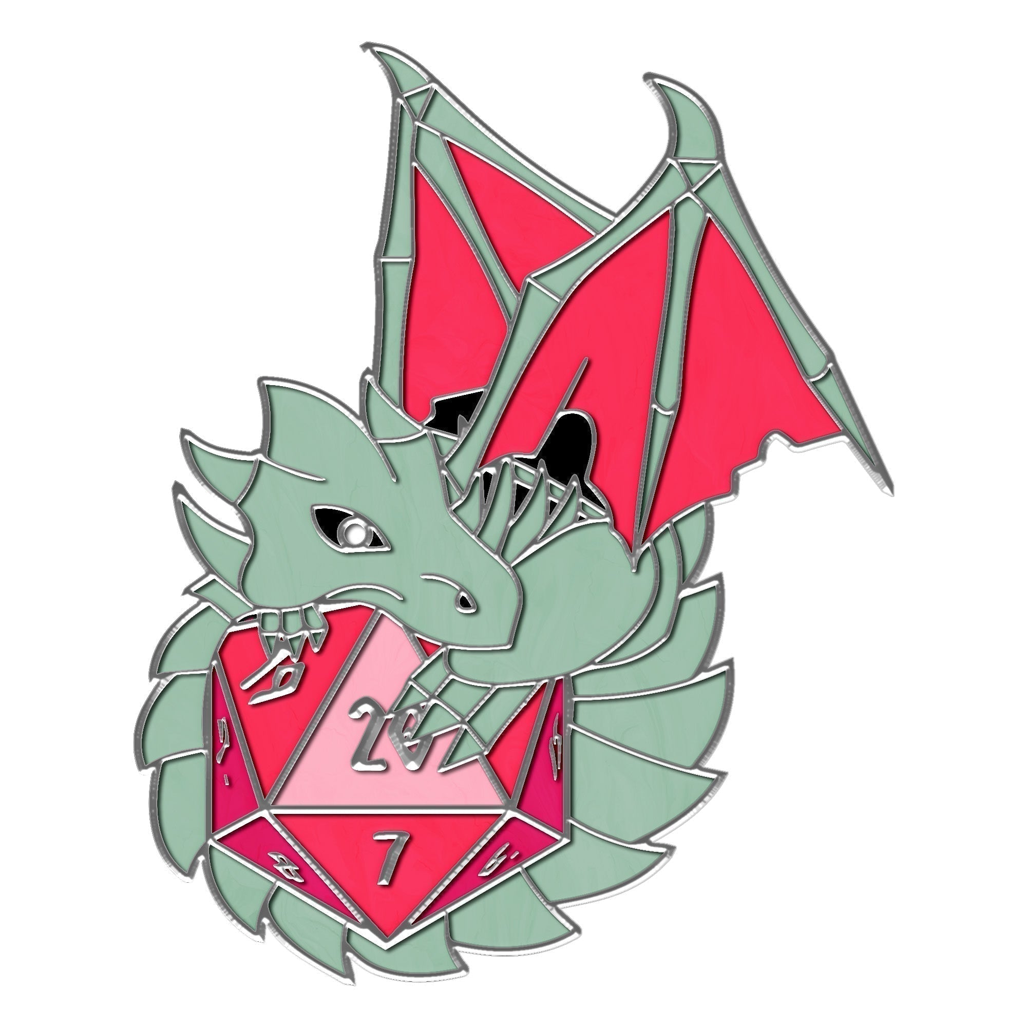 Dracolich - Hard Enamel Adventure Dice Pin Metal by Norse Foundry-Pins-Norse Foundry-D&D Enamel Pin-D&D Pin-Dungeons and Dragons Enamel Pin-DnD Accessories