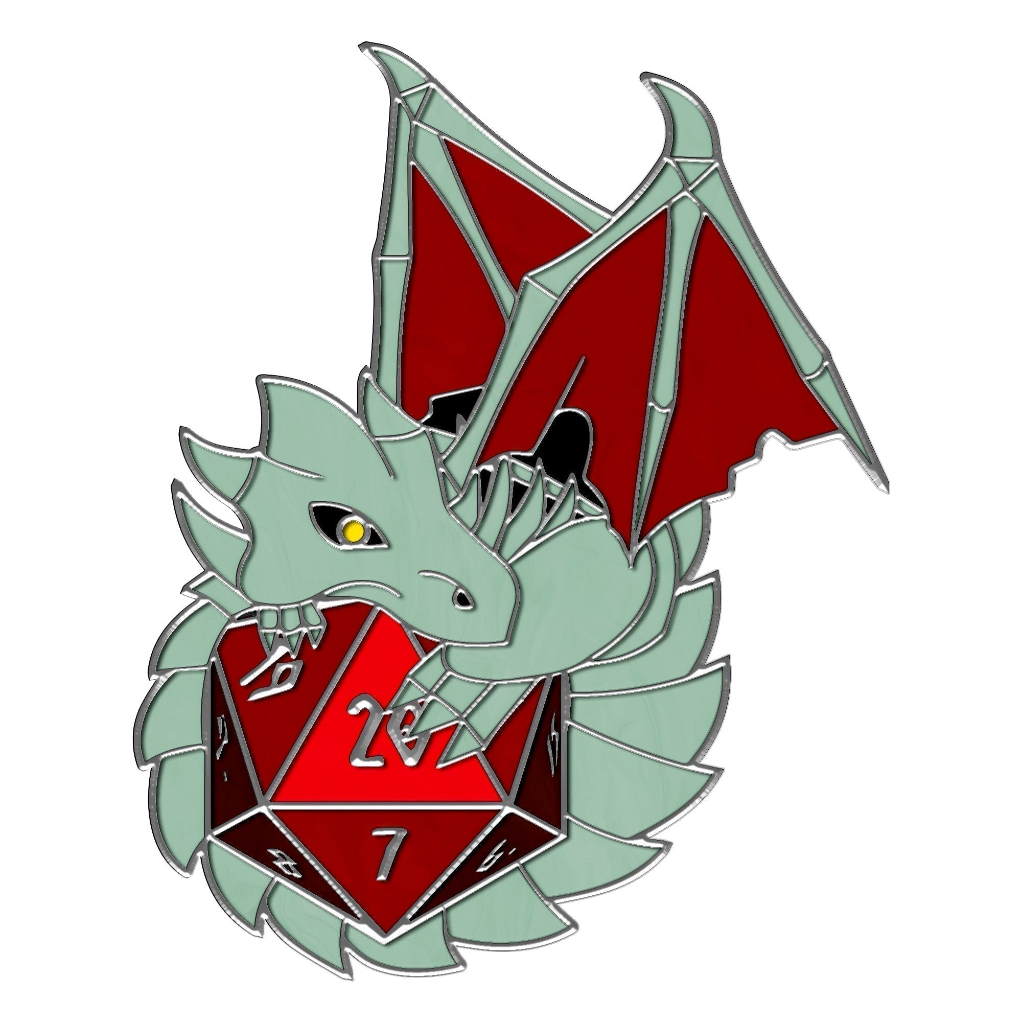 Dracolich - Hard Enamel Adventure Dice Pin Metal by Norse Foundry-Pins-Norse Foundry-D&D Enamel Pin-D&D Pin-Dungeons and Dragons Enamel Pin-DnD Accessories