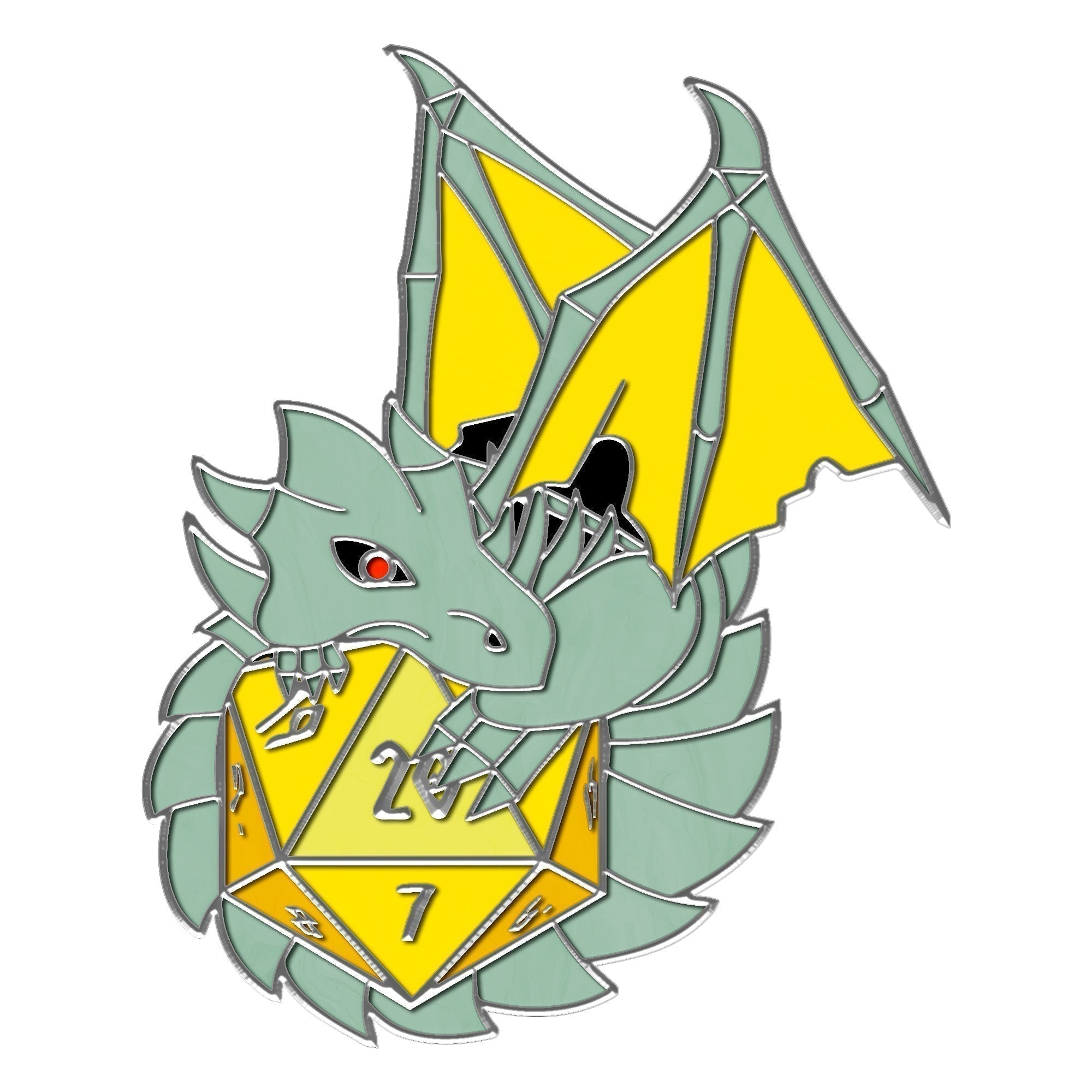 Dracolich - Hard Enamel Adventure Dice Pin Metal by Norse Foundry-Pins-Norse Foundry-D&D Enamel Pin-D&D Pin-Dungeons and Dragons Enamel Pin-DnD Accessories