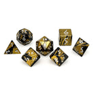 Dragons Horde - 7 Piece RPG Set 6063 Aluminum Layered Dice-Aluminum Dice-Norse Foundry-Norse Foundry-aluminum dice-dungeons & dragons-d&d dice set-rpg dice set-aluminum d&d dice set-d&d-lightweight-perfect for tabletop rpgs