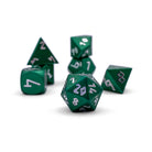 Druid Green - Pebble™ 10mm 6063 Aluminum Dice-Pebbles-Norse Foundry-Norse Foundry-aluminum dice-dungeons & dragons-d&d dice set-rpg dice set-aluminum d&d dice set-d&d-mini-lightweight-perfect for tabletop rpgs