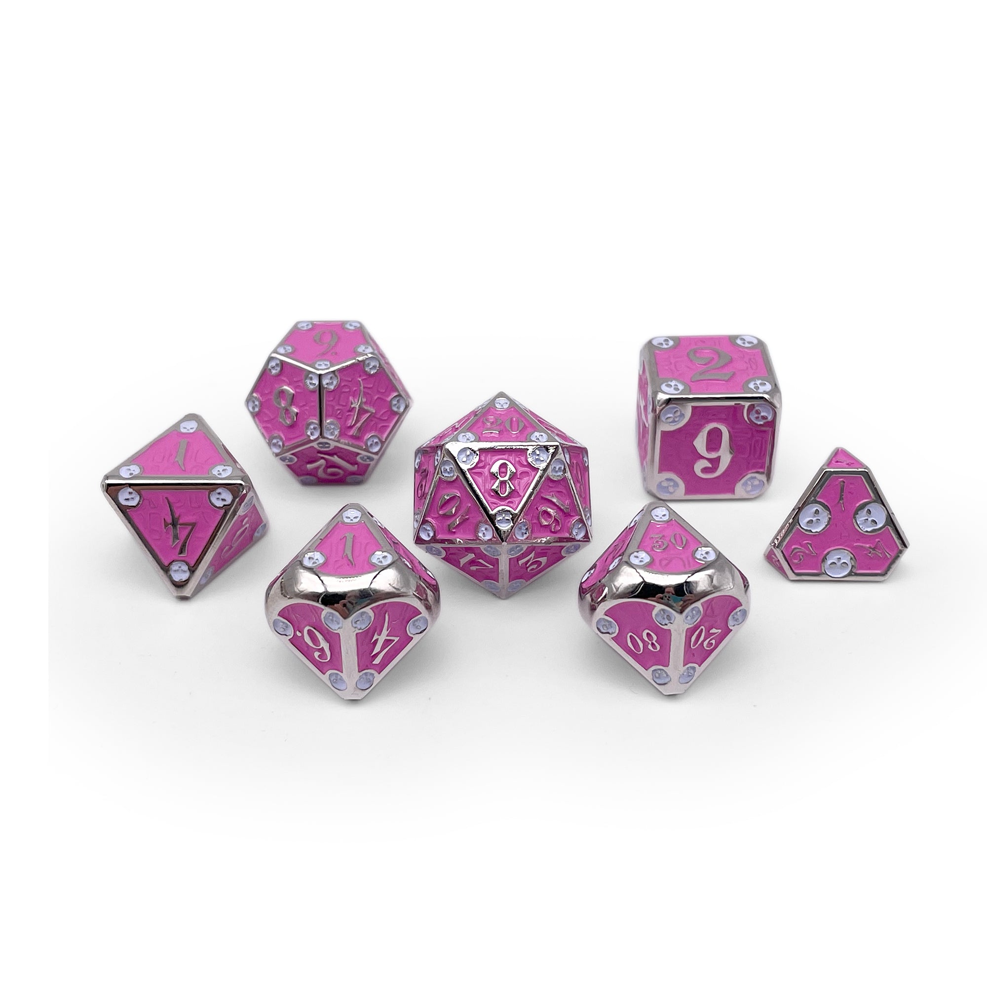 Dungeon Delve - Arcane Trap 7 Piece RPG set Alloy Metal Dice-Metal - Zinc Alloy Dice-Norse Foundry-Dungeons and Dragons-D&D Dice-D20-Metal Dice Set-DnD-D&D Metal Dice Set-Perfect for Tabletop RPGs