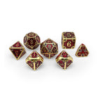 Dungeon Delve - Blood Oath 7 Piece RPG set Alloy Metal Dice-Metal - Zinc Alloy Dice-Norse Foundry-Dungeons and Dragons-D&D Dice-D20-Metal Dice Set-D&D-D&D Metal Dice Set-Perfect for Tabletop RPGs