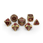 Dungeon Delve - Blood Oath 7 Piece RPG set Alloy Metal Dice-Metal - Zinc Alloy Dice-Norse Foundry-Norse Foundry-dungeons & dragons-d&d dice set-rpg dice set-d20-metal dice set-d&d-perfect for tabletop rpgs