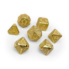 Dungeon Delve - Enchanted Parchment 7 Piece RPG set Alloy Metal Dice-Metal - Zinc Alloy Dice-Norse Foundry-Norse Foundry-dungeons & dragons-d&d dice set-rpg dice set-d20-metal dice set-d&d-perfect for tabletop rpgs