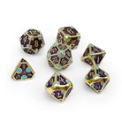Dungeon Delve - Royal Crown - Metal Dice Set-Metal - Zinc Alloy Dice-Norse Foundry-Dungeons and Dragons-DND Dice-D20-Metal Dice Set-DND-D&D Metal Dice Set-Perfect for Tabletop RPGs