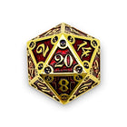 Dungeon Delve Runestones™ - 25mm D20 - Blood Oath-Zinc Alloy Dice-Norse Foundry-Norse Foundry-dungeons & dragons-d&d dice-rpg dice-d20-metal dice-d&d-25mm-perfect for tabletop rpgs