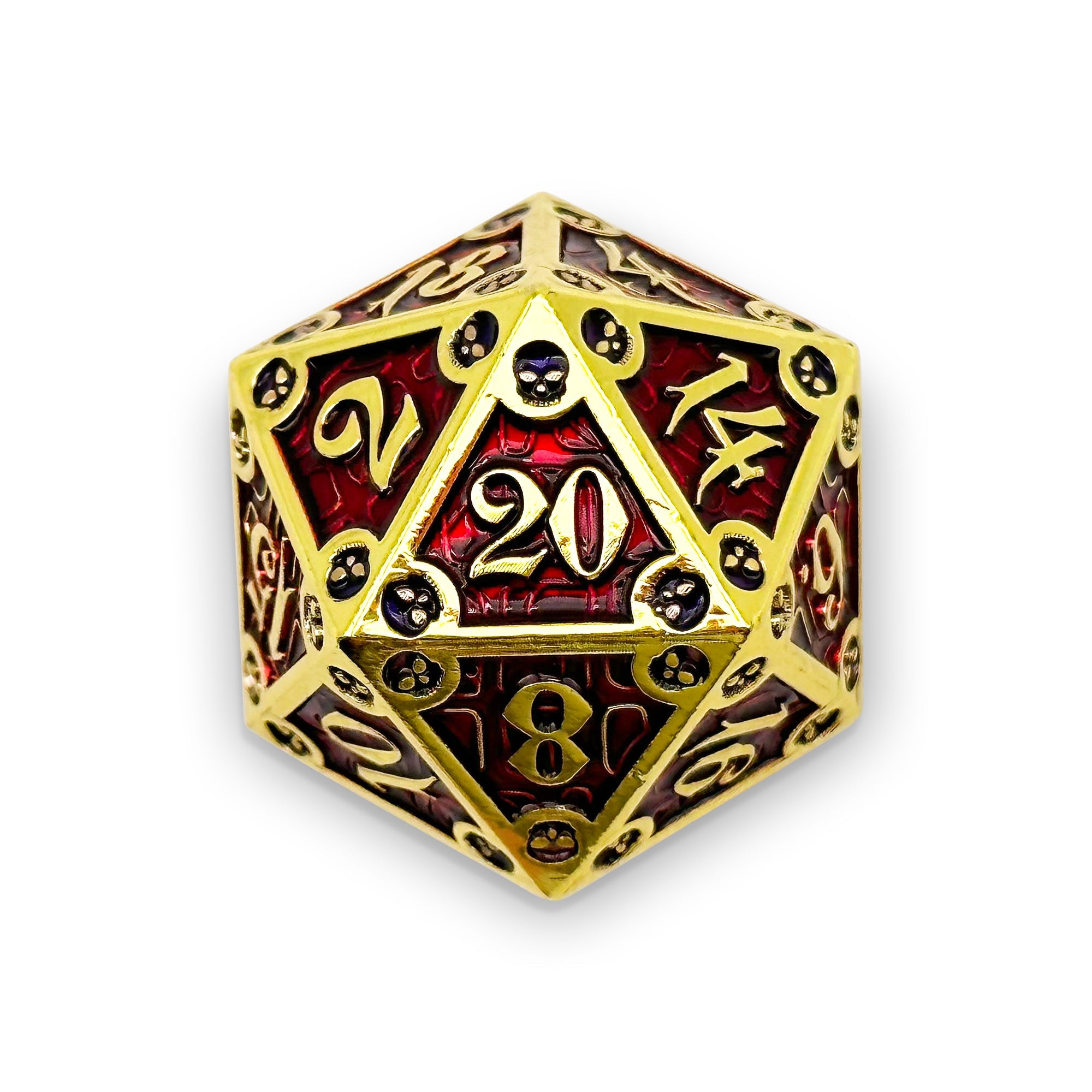 Dungeon Delve Runestones™ - 25mm D20 - Blood Oath-Zinc Alloy Dice-Norse Foundry-Norse Foundry-dungeons & dragons-d&d dice-rpg dice-d20-metal dice-d&d-25mm-perfect for tabletop rpgs