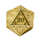 Dungeon Delve Runestones™ - 25mm D20 - Enchanted Parchment-Zinc Alloy Dice-Norse Foundry-Norse Foundry-dungeons & dragons-d&d dice-rpg dice-d20-metal dice-d&d-25mm-perfect for tabletop rpgs
