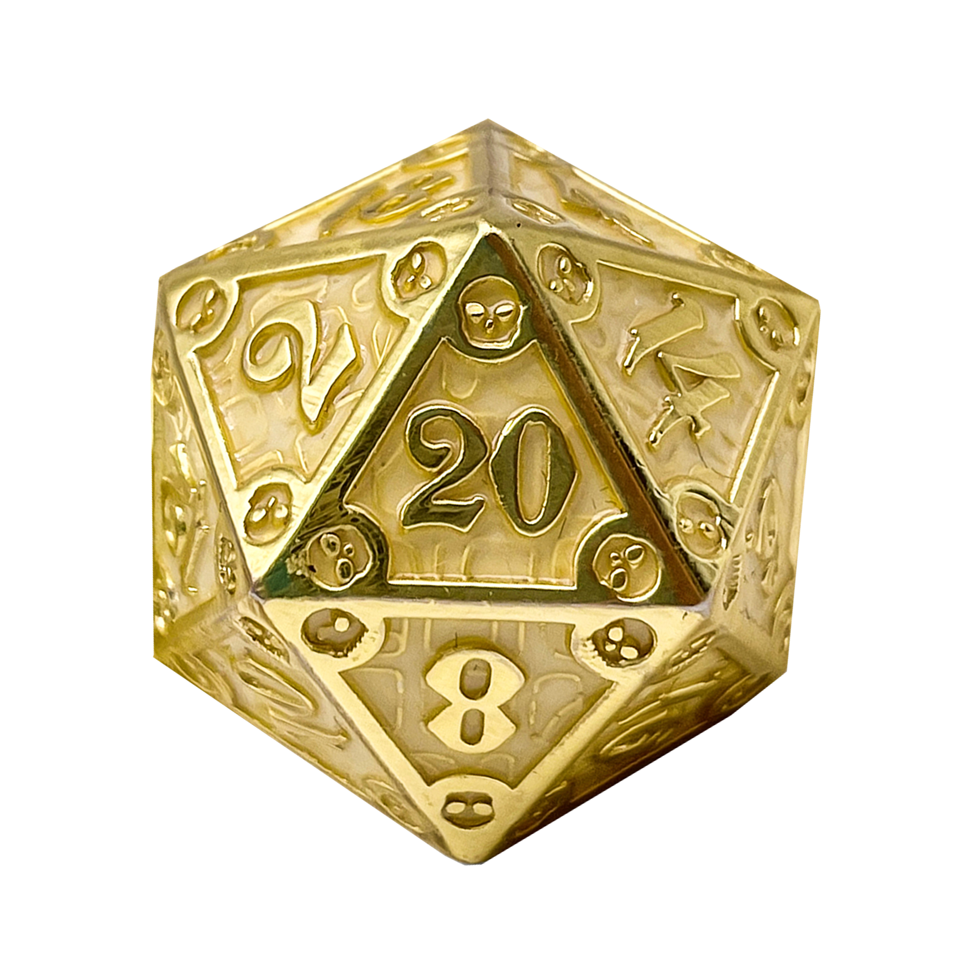 Dungeon Delve Runestones™ - 25mm D20 - Enchanted Parchment-Zinc Alloy Dice-Norse Foundry-Norse Foundry-dungeons & dragons-d&d dice-rpg dice-d20-metal dice-d&d-25mm-perfect for tabletop rpgs