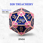 Dungeon Delve Runestones™ - 25mm D20 - Treachery-Zinc Alloy Dice-Norse Foundry-Norse Foundry-dungeons & dragons-d&d dice-rpg dice-d20-metal dice-d&d-25mm-perfect for tabletop rpgs