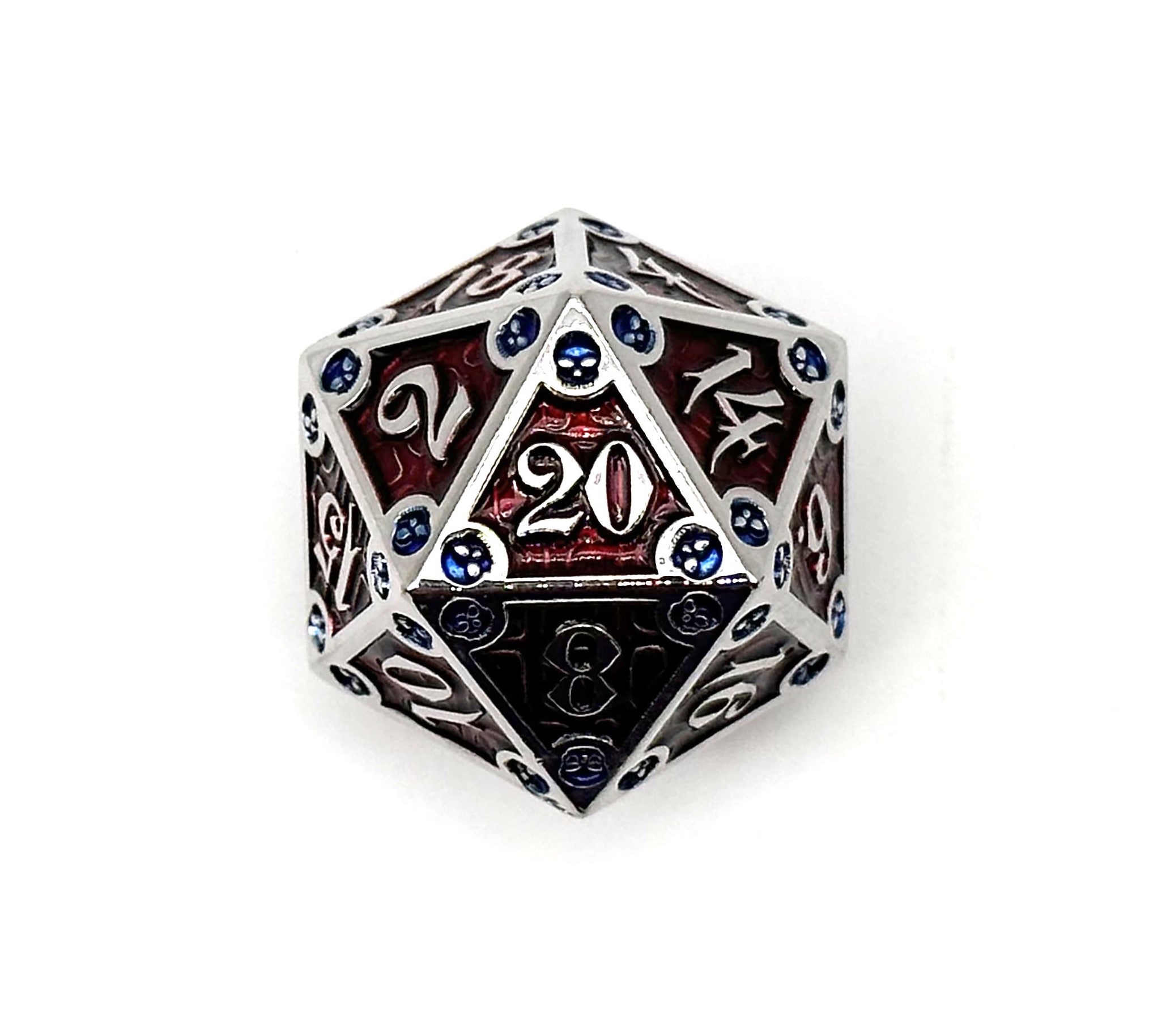 Dungeon Delve Runestones™ - 25mm D20 - Vampiric Corruption-Zinc Alloy Dice-Norse Foundry-Norse Foundry-dungeons & dragons-d&d dice-rpg dice-d20-metal dice-d&d-25mm-perfect for tabletop rpgs